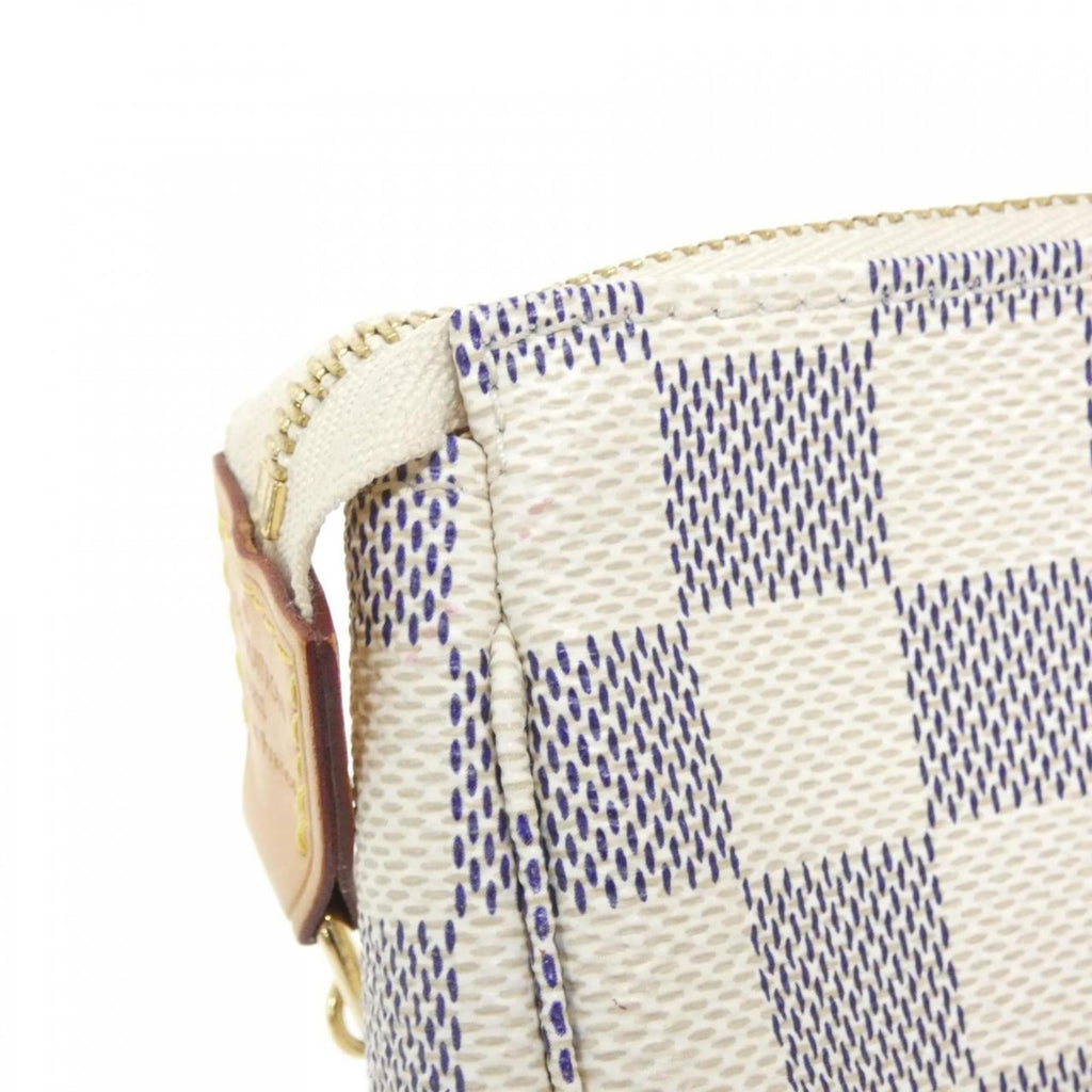 Louis Vuitton Azur Coated Canvas Pochette Pouch (Pre-Owned)