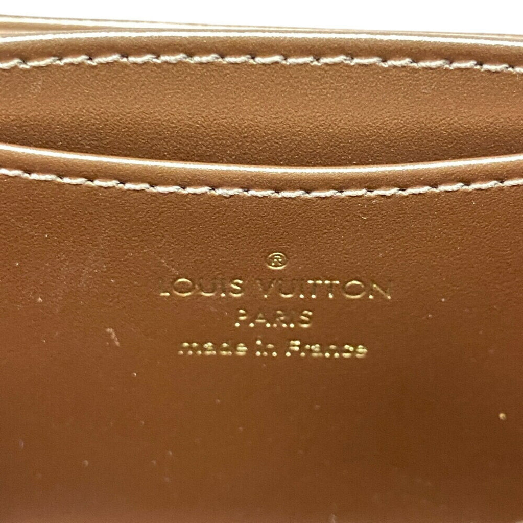 Louis Vuitton Monogram Vernis Beige Monogram Vernis Coin Purse/Coin Case (Pre-Owned)