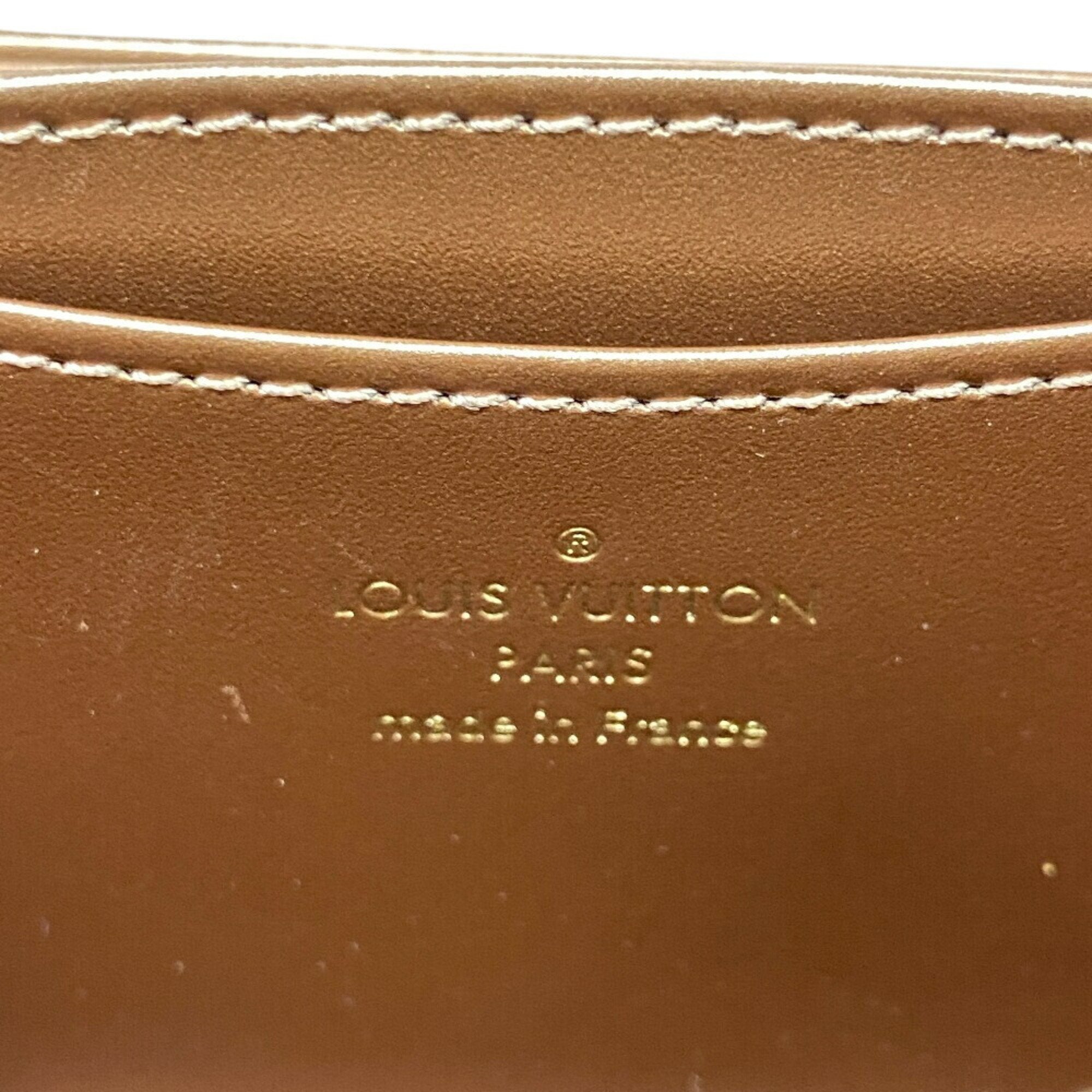 Louis Vuitton Monogram Vernis Beige Monogram Vernis Coin Purse/Coin Case (Pre-Owned)