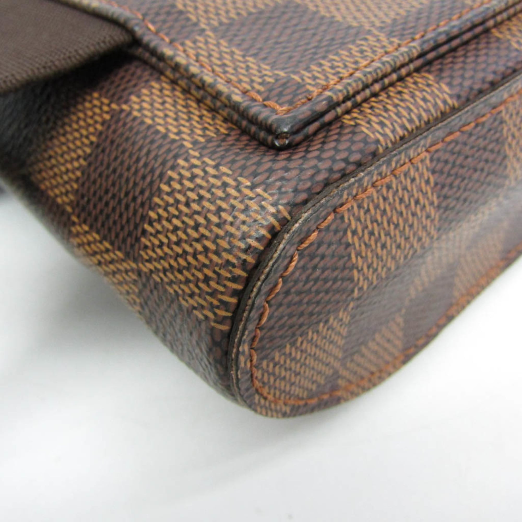 Louis Vuitton Geronimos Waist Bag Damier Brown Canvas Shoulder Bag Bag (Pre-Owned)