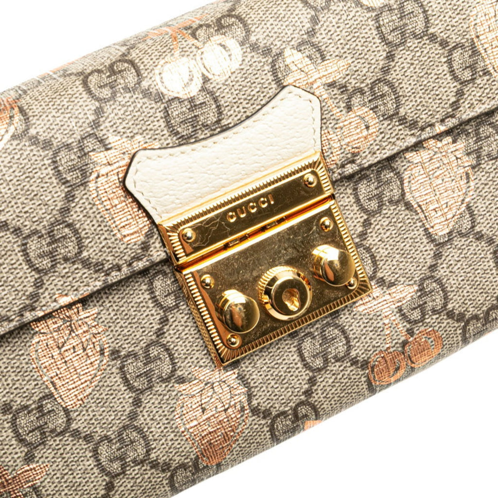 Gucci Padlock Beige Pvc Leather Handbag Shoulder Bag (Pre-Owned)