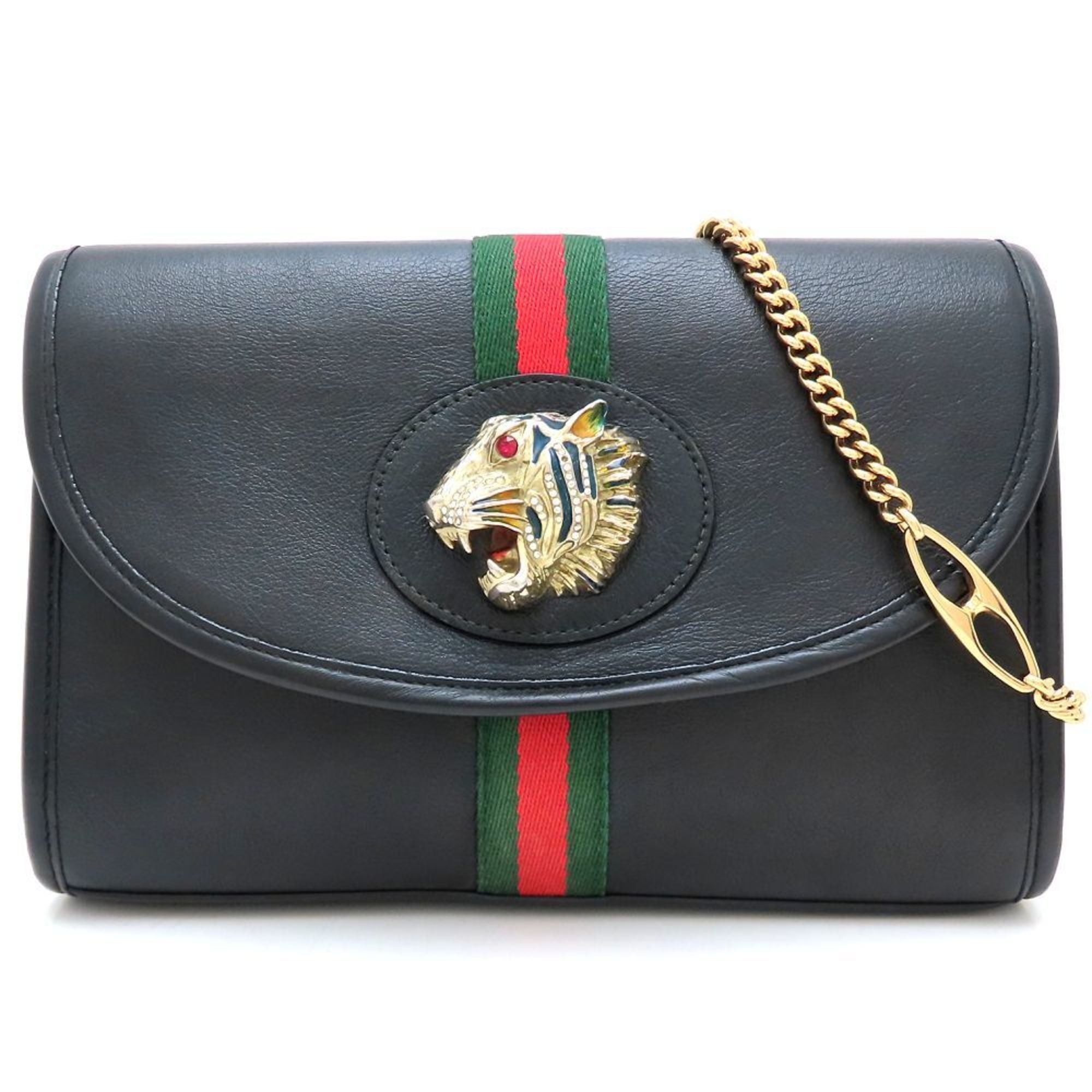 Gucci Black Leather Shoulder Bag (Pre-Owned)