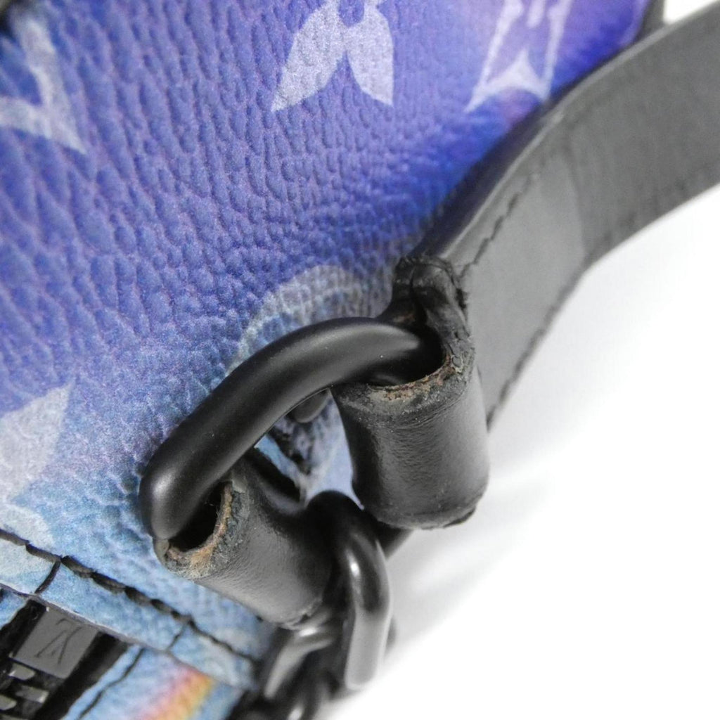 Louis Vuitton Black Blue Pink Coated Canvas Shoulder Bag (Pre-Owned)