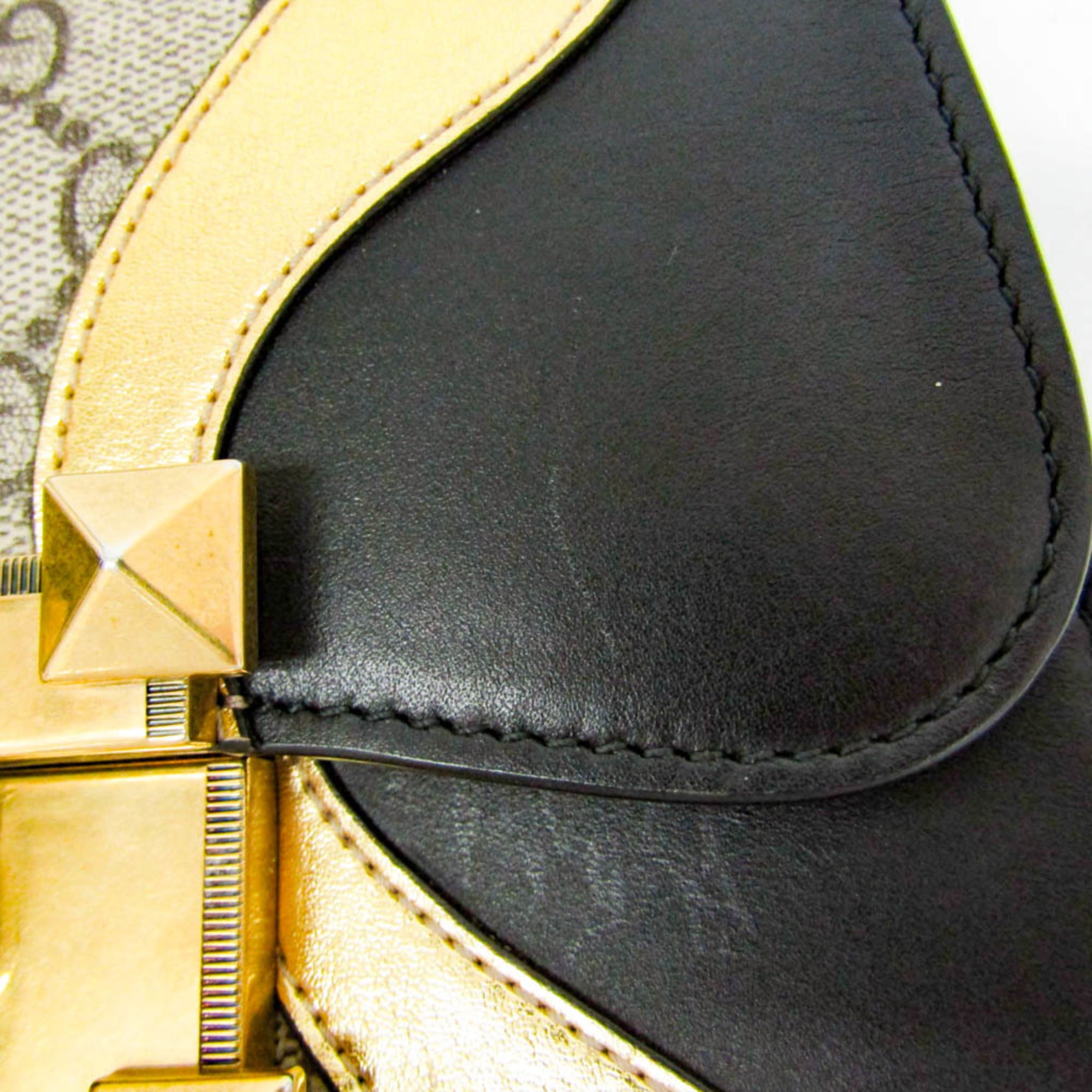 Gucci Osiride Shoulder Bag Gg Coated Canvas And Leather Beige Canvas Shoulder Bag Bag (Pre-Owned)