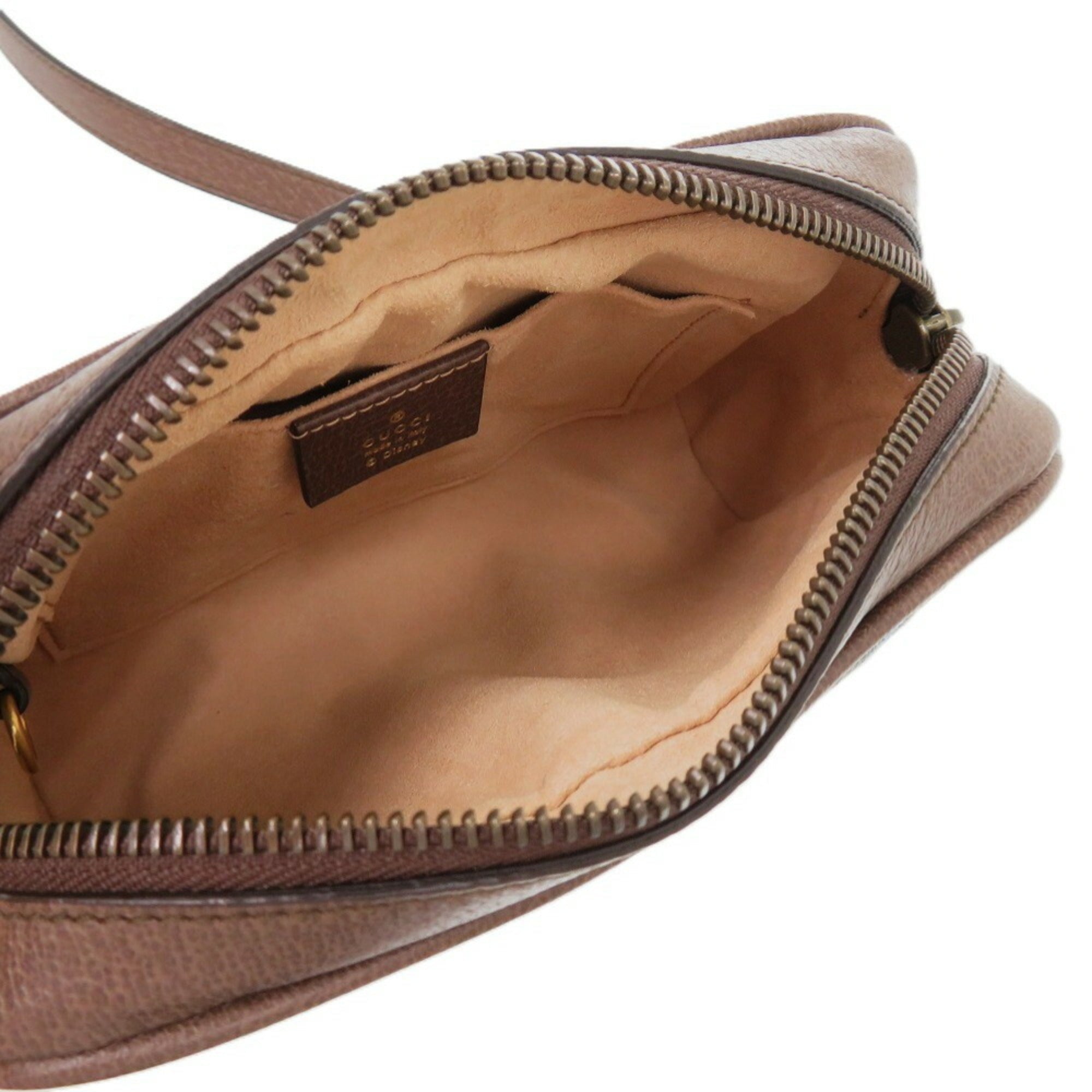 Gucci Brown Orange Gg Supreme Pvc Leather Shoulder Bag (Pre-Owned)