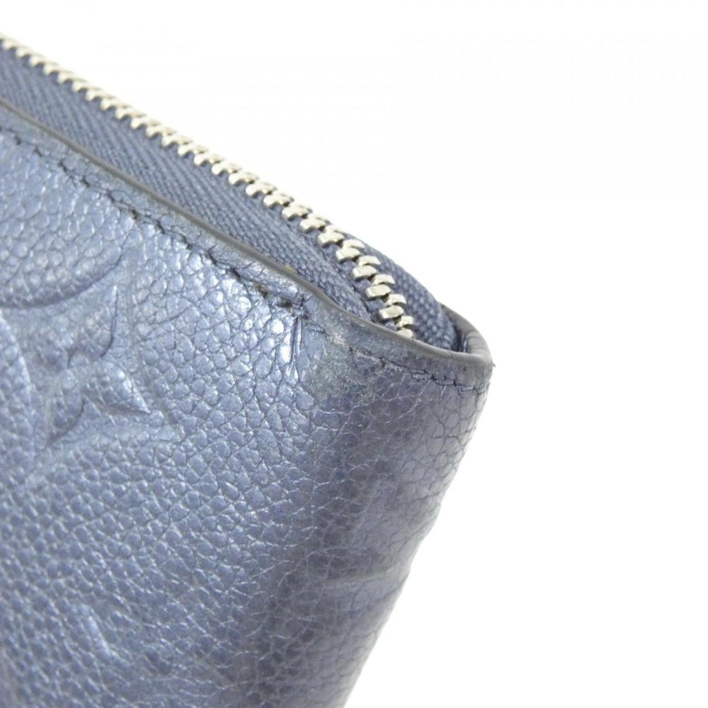 Louis Vuitton Navy Leather Long Wallet (Bi-Fold) (Pre-Owned)