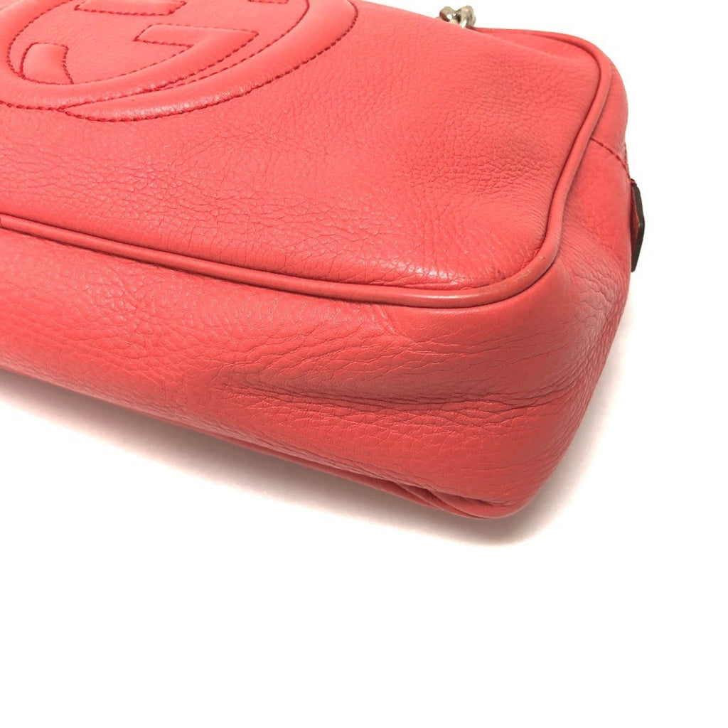 Gucci Soho Pink Leather Shoulder Bag (Pre-Owned)