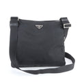 Prada Black Nylon Leather Shoulder Bag (Pre-Owned)