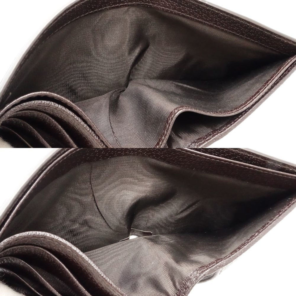 Gucci Dark Brown Leather Wallet (Bi-Fold) (Pre-Owned)