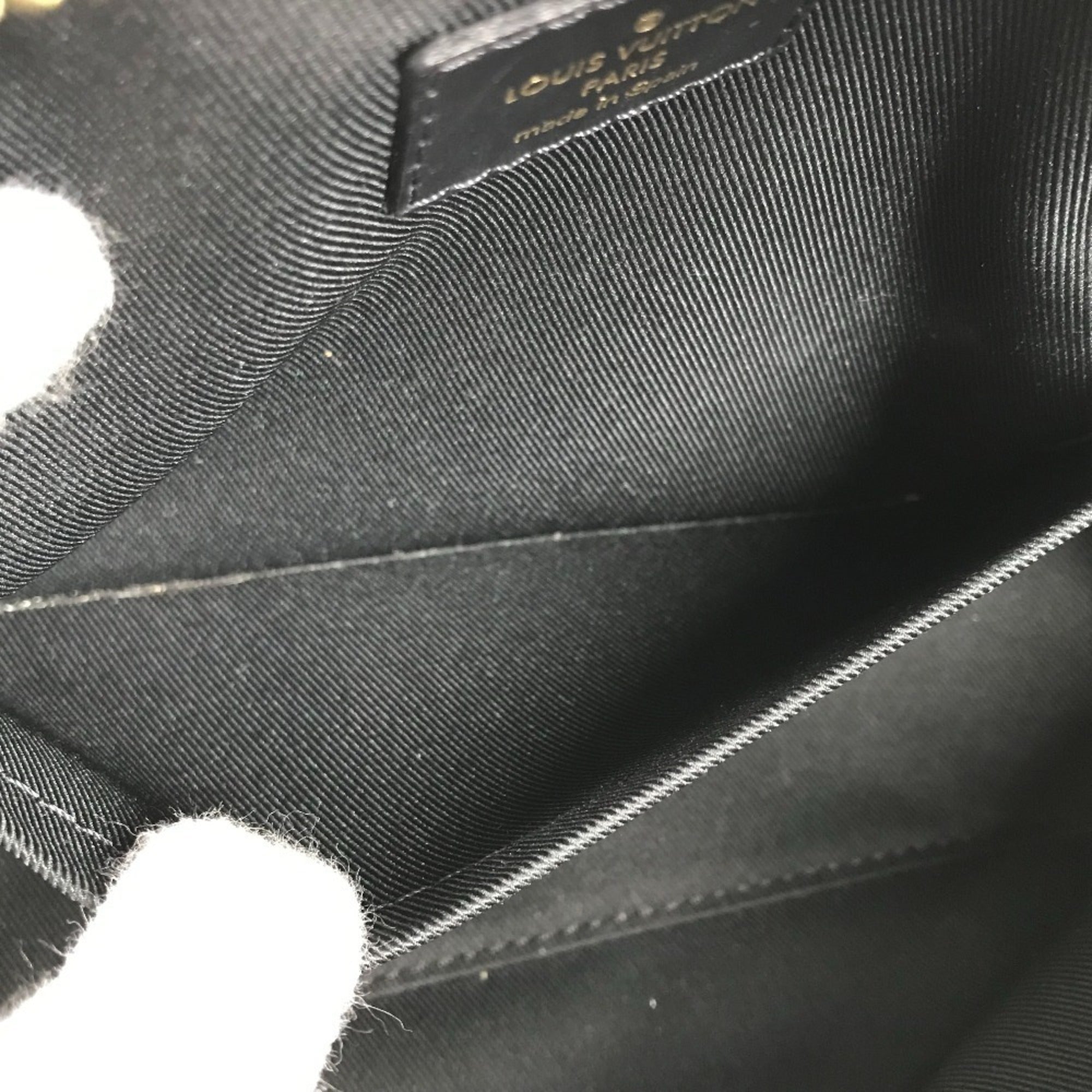 Louis Vuitton Black Brown Noir Monogram Pochette Shoulder Bag (Pre-Owned)