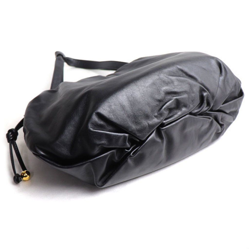 Bottega Veneta Black Leather Shoulder Bag (Pre-Owned)