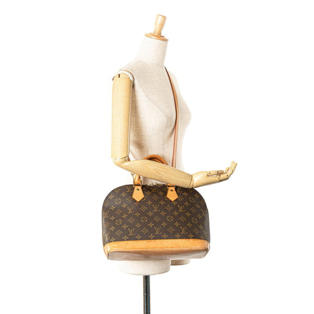 Louis Vuitton Brown Pvc Leather Handbag Shoulder Bag (Pre-Owned)