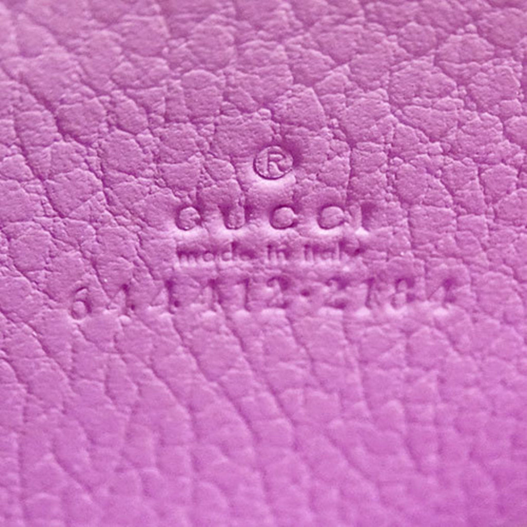 Gucci Purple Leather Coin Purse/Coin Case (Pre-Owned)