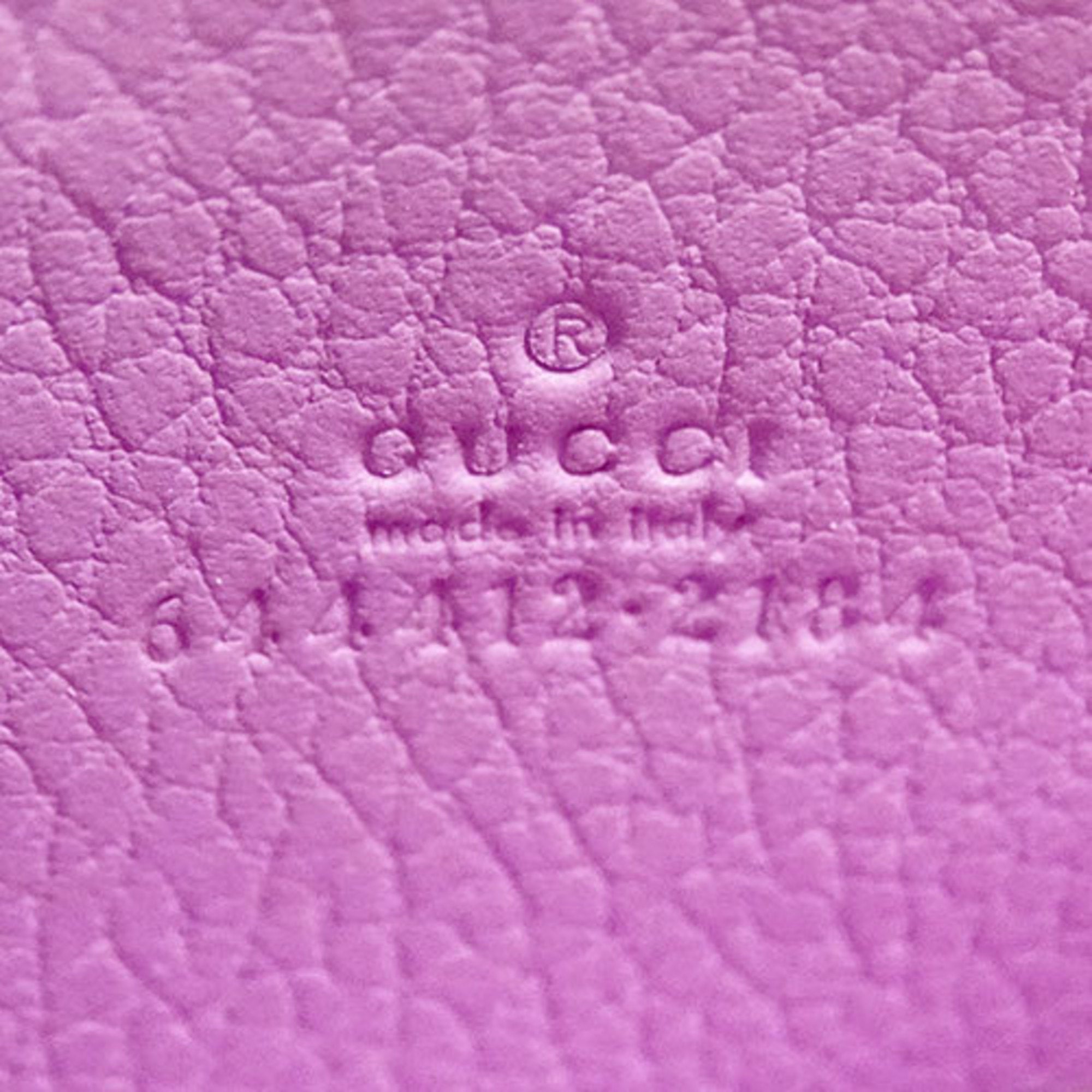 Gucci Purple Leather Coin Purse/Coin Case (Pre-Owned)