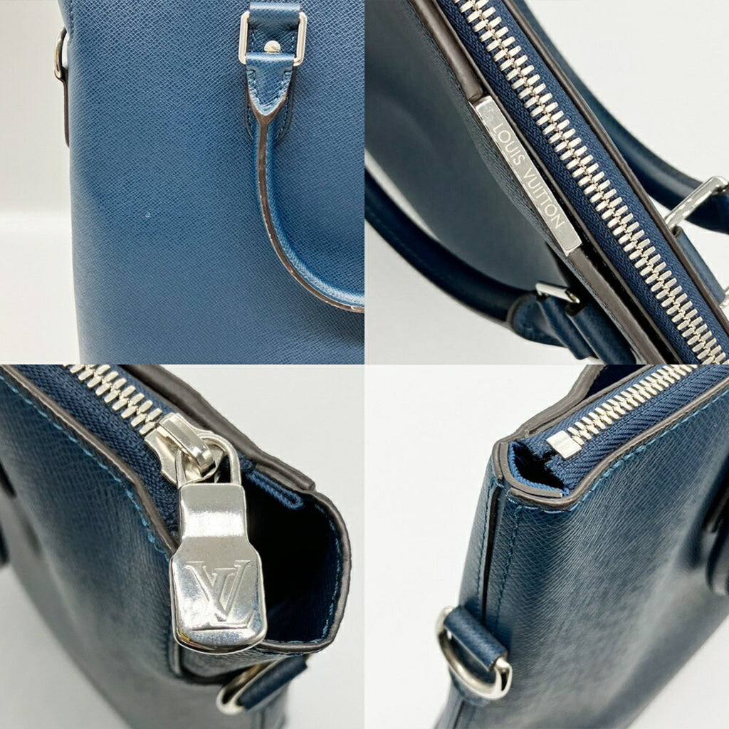 Louis Vuitton Taiga Taiga Leather Handbag Tote Bag (Pre-Owned)