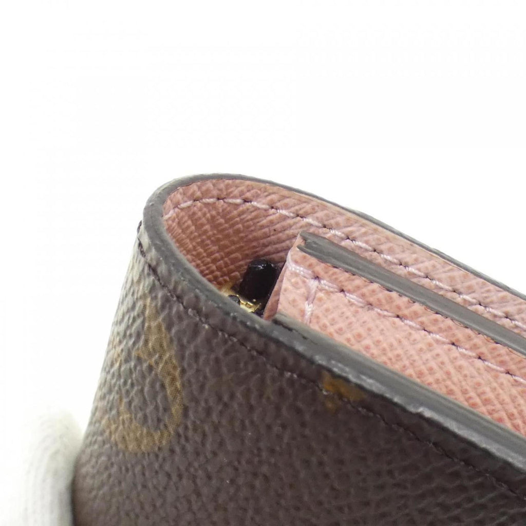 Louis Vuitton Brown Marron Rose Ballerine Coated Canvas Wallet (Bi-Fold) (Pre-Owned)
