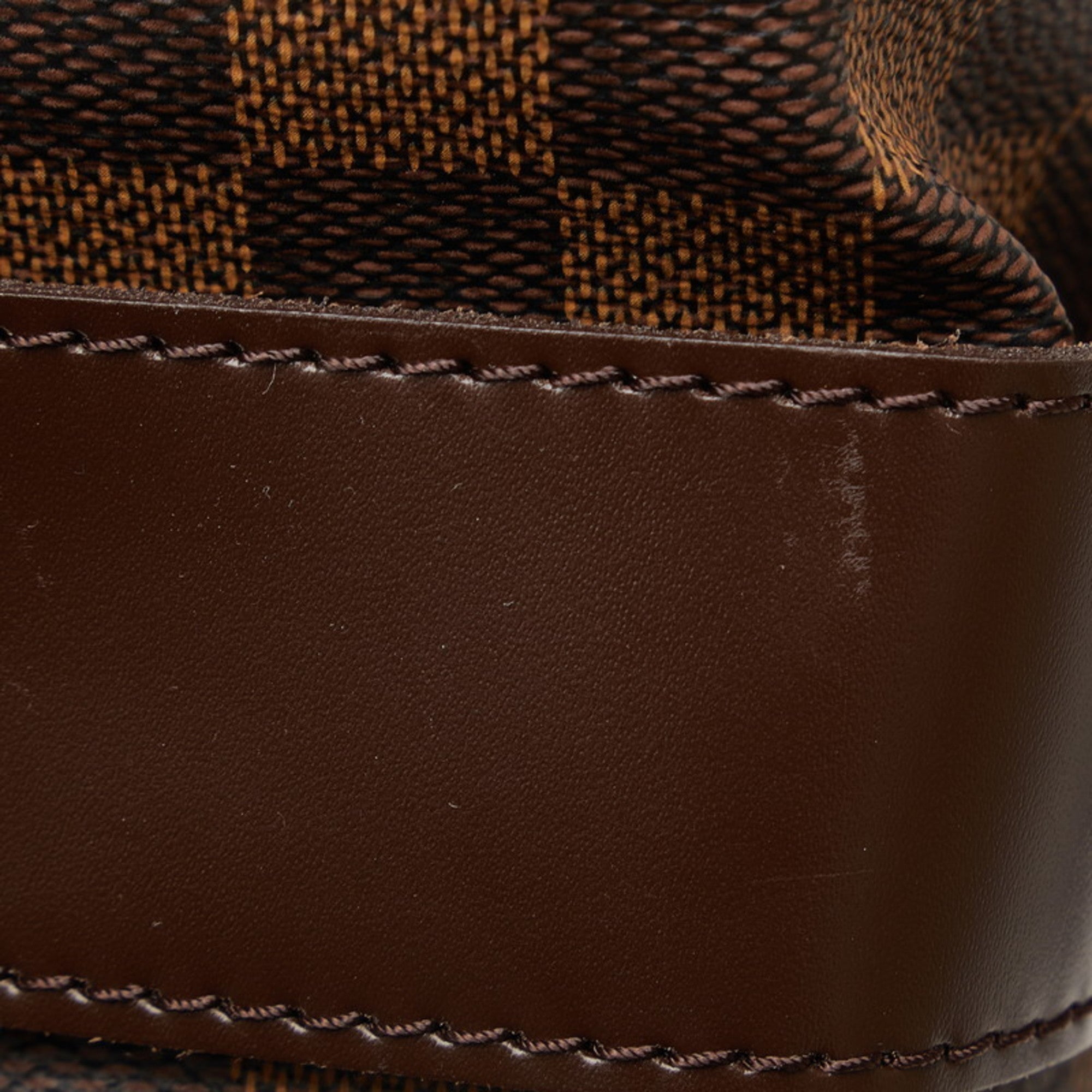 Louis Vuitton Brown Damier Canvas Pvc Leather Shoulder Bag (Pre-Owned)