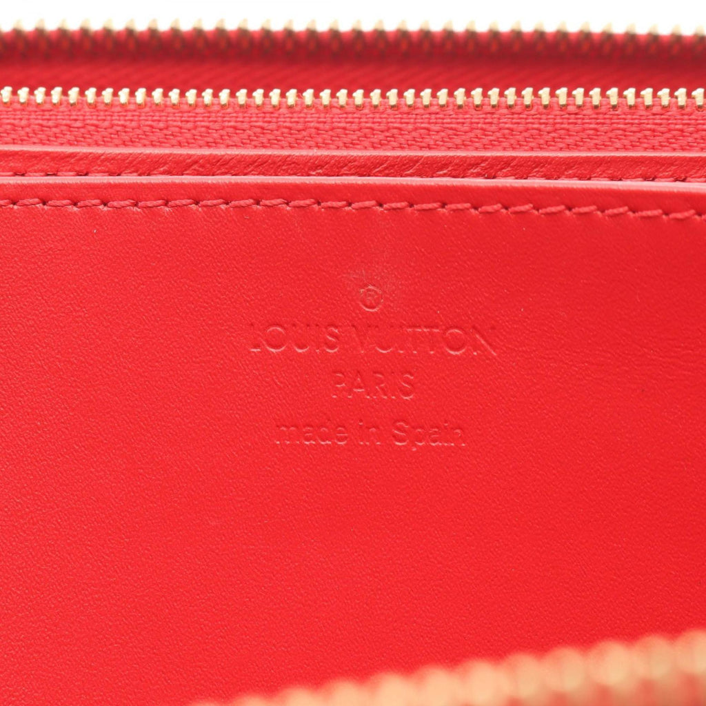 Louis Vuitton Cerise Red Color Vernis Leather Long Wallet (Bi-Fold) (Pre-Owned)