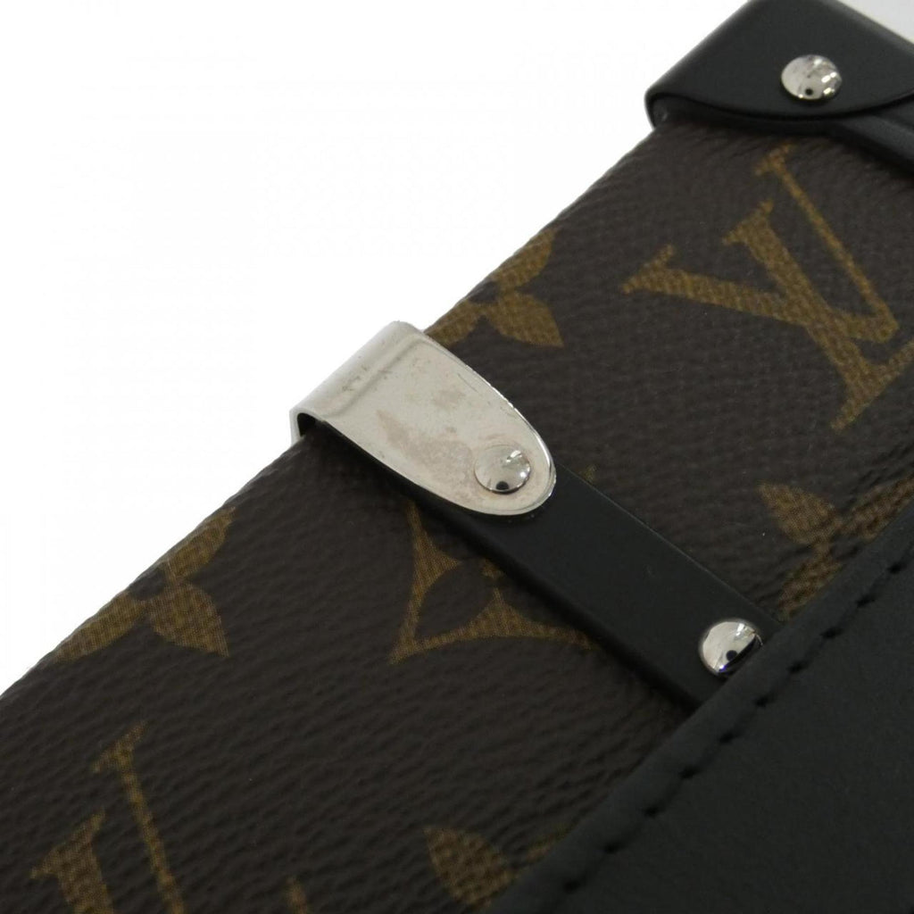 Louis Vuitton Marron Coated Canvas Chain/Shoulder Wallet (Pre-Owned)