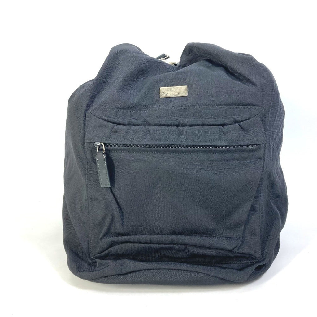 Gucci Black Nylon Leather Backpack (Pre-Owned)