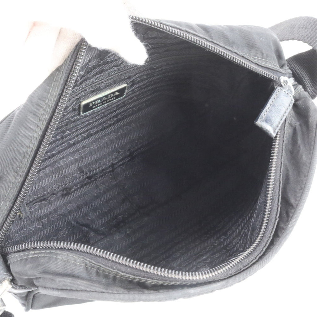 Prada Black Nylon Leather Shoulder Bag (Pre-Owned)