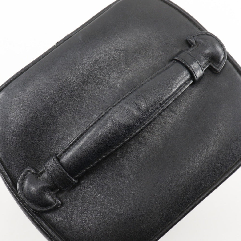 Chanel Black Leather Handbag Pouch (Pre-Owned)