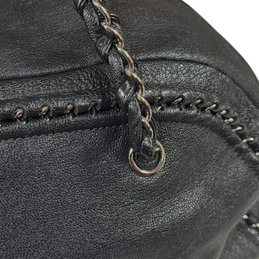 Chanel Black Leather Boston Bag (Pre-Owned)