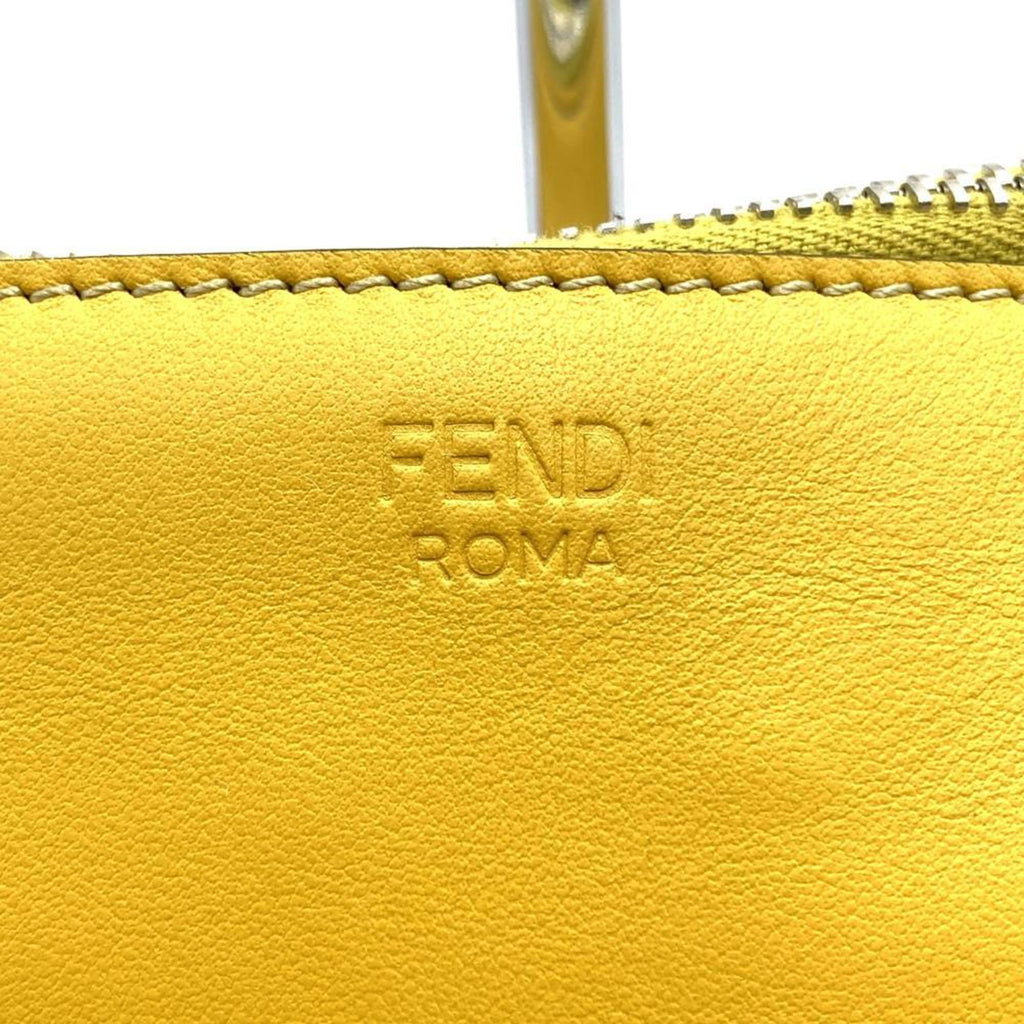 Fendi Yellow Leather Clutch Bag (Pre-Owned)