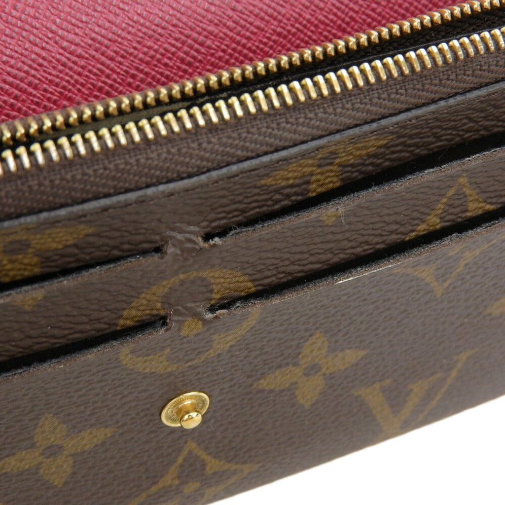 Louis Vuitton Fuchsia Monogram Purple Red Color Pvc Long Wallet (Bi-Fold) (Pre-Owned)