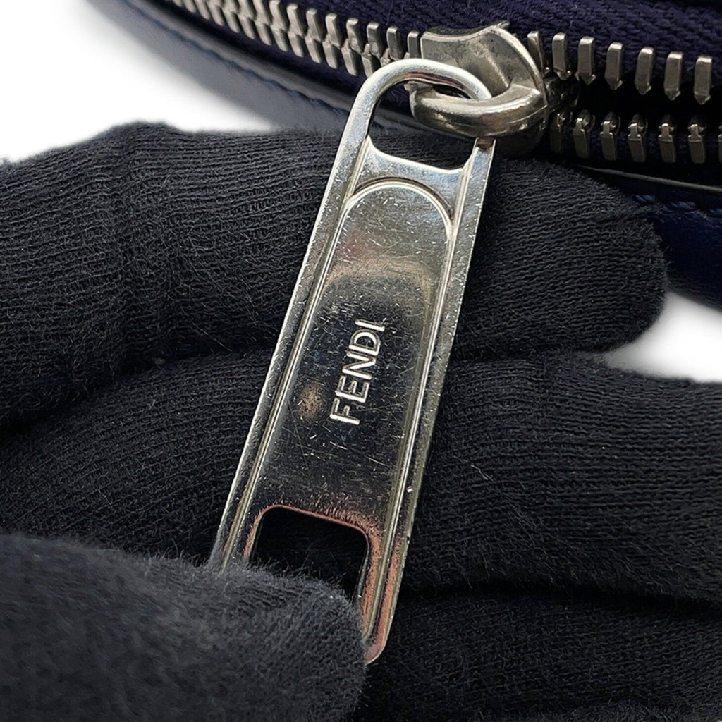 Fendi Navy Nylon Handbag Sling Bag (Pre-Owned)