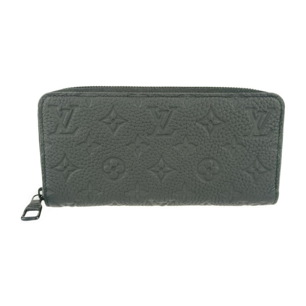 Louis Vuitton Black Leather Long Wallet (Bi-Fold) (Pre-Owned)