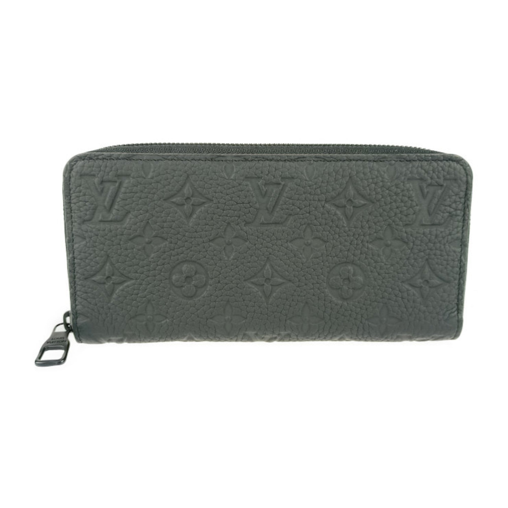 Louis Vuitton Black Leather Long Wallet (Bi-Fold) (Pre-Owned)