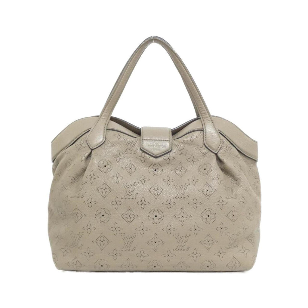 Louis Vuitton Mahina Taupe Leather Handbag (Pre-Owned)