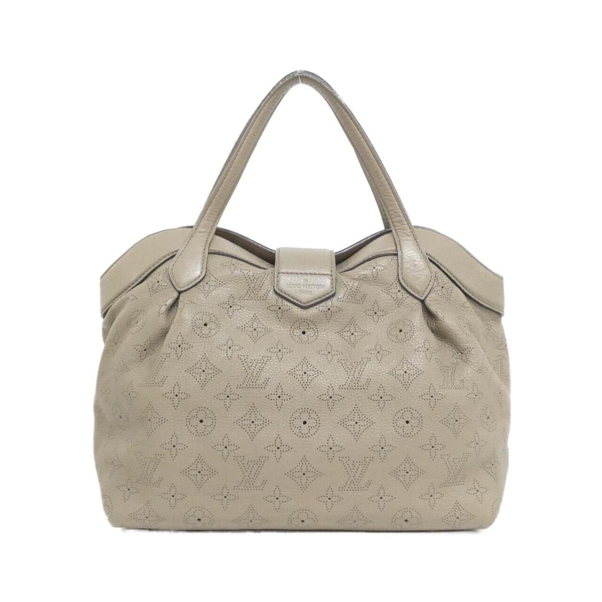 Louis Vuitton Mahina Taupe Leather Handbag (Pre-Owned)