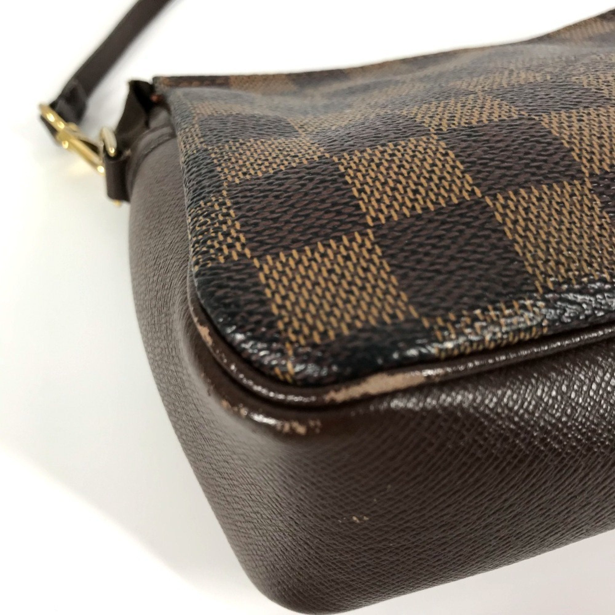 Louis Vuitton Damier Brown Ebene Damier Canvas Handbag Shoulder Bag (Pre-Owned)