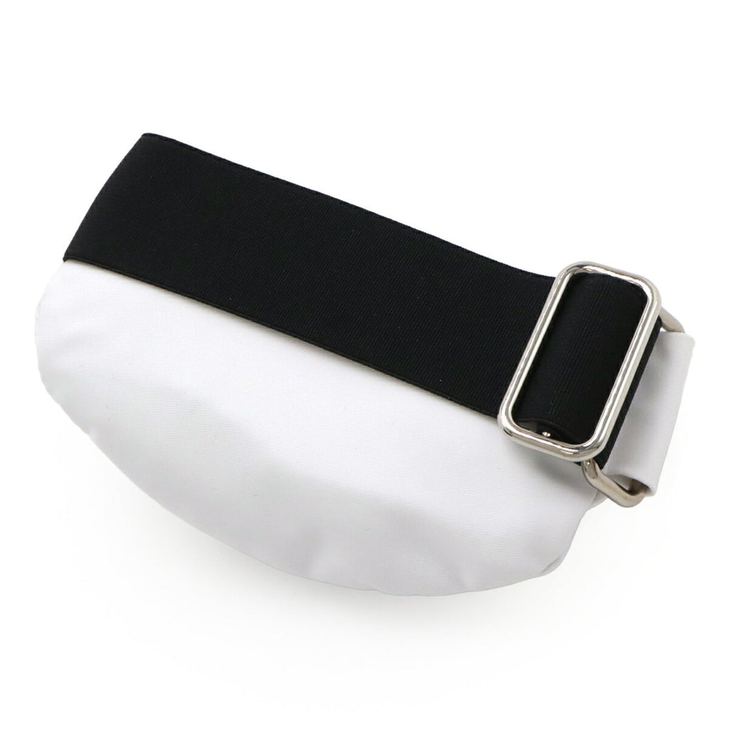 Prada White Nylon Leather Pouch (Pre-Owned)