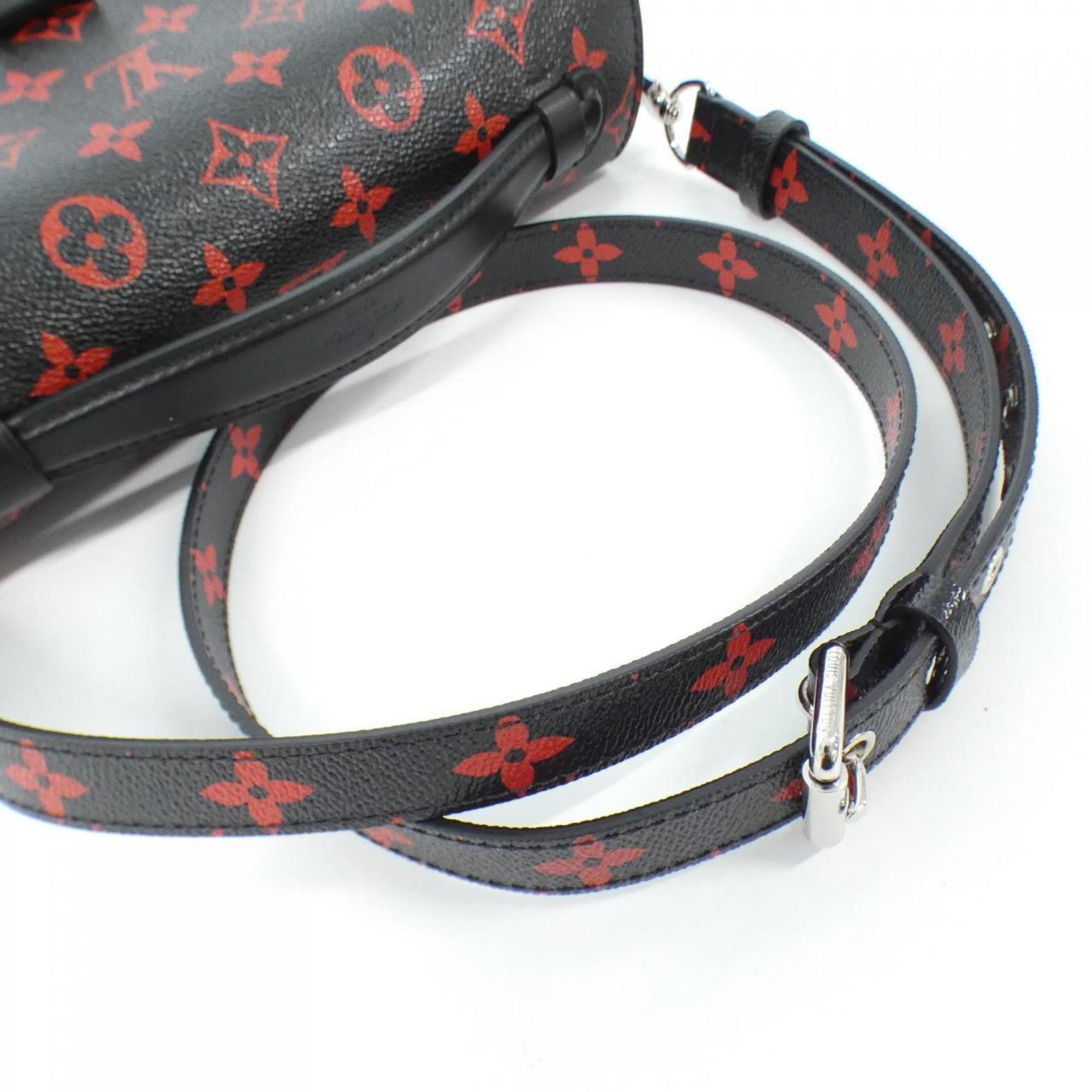 Louis Vuitton Black Rouge Coated Canvas Handbag Pochette (Pre-Owned)