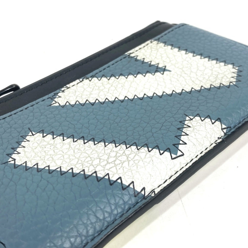 Louis Vuitton Blue Yellow Leather Coin Purse/Coin Case (Pre-Owned)