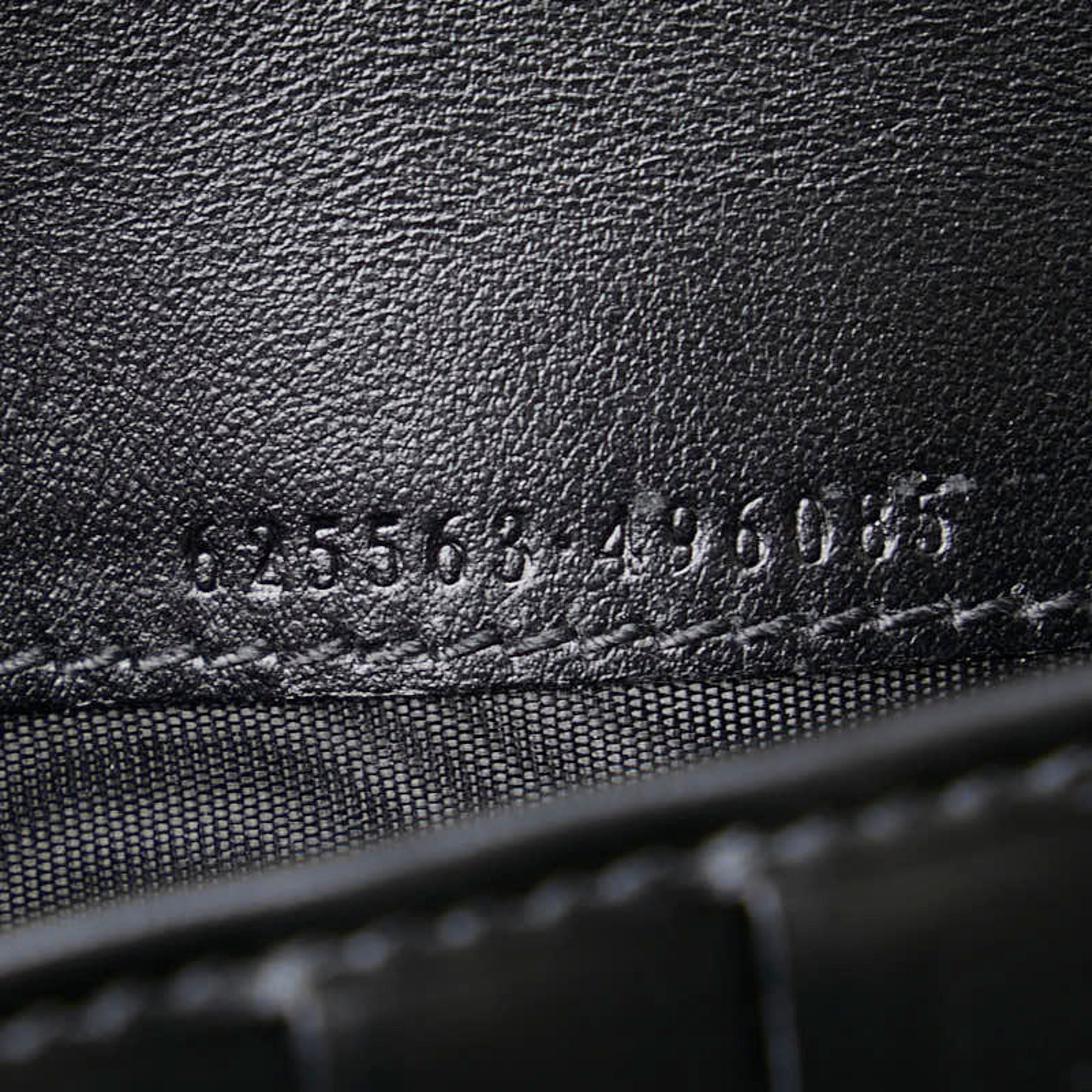Gucci Black Leather Long Wallet (Bi-Fold) (Pre-Owned)