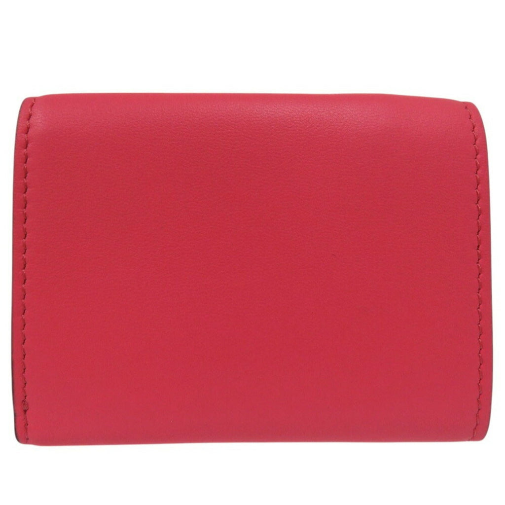 Fendi Pink Leather Wallet (Tri-Fold) (Pre-Owned)