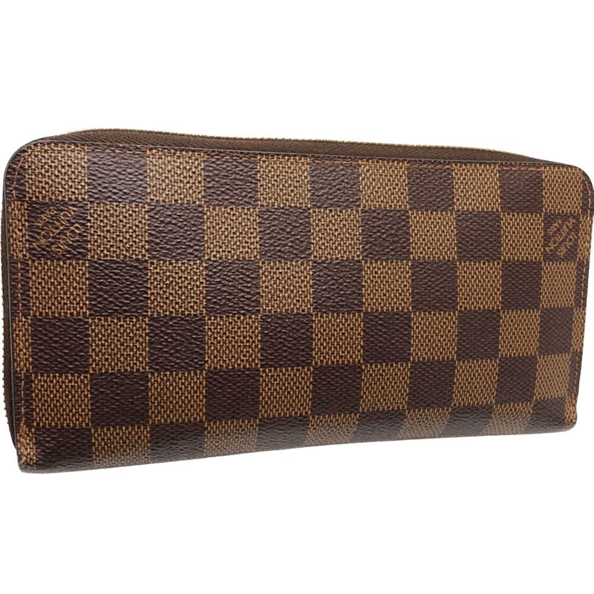 Louis Vuitton Damier Canvas Ebene Canvas Long Wallet (Bi-Fold) (Pre-Owned)