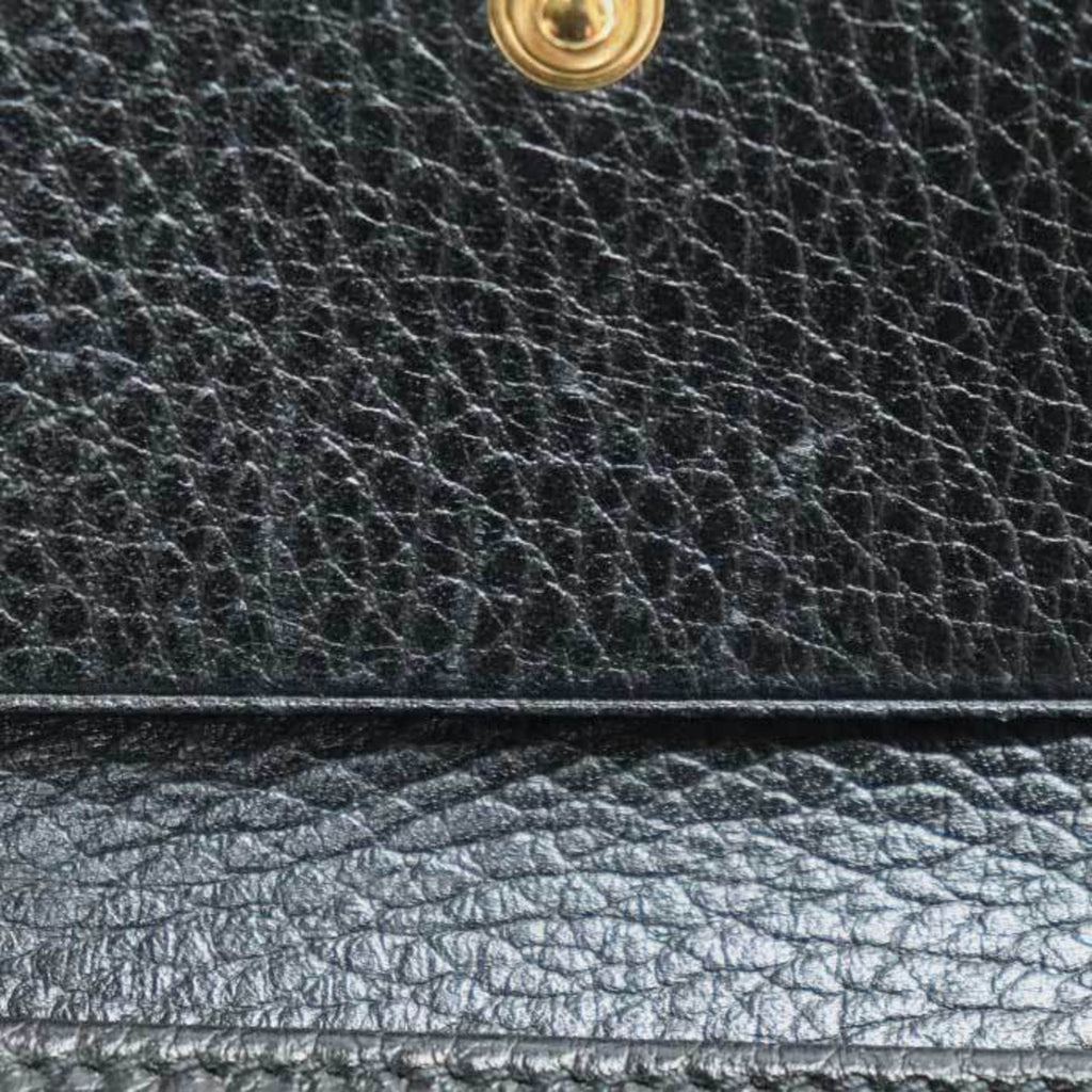 Gucci Black Leather Wallet (Tri-Fold) (Pre-Owned)