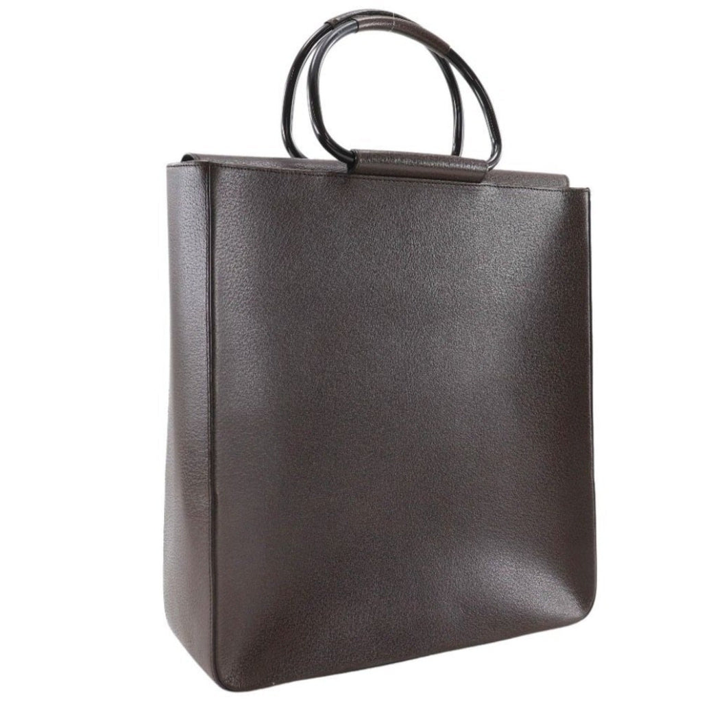 Gucci Brown Leather Handbag (Pre-Owned)
