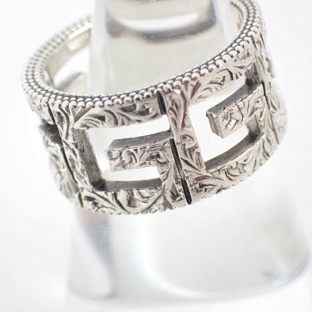 Gucci Silver Sterling Silver 925 Band Ring (Pre-Owned)