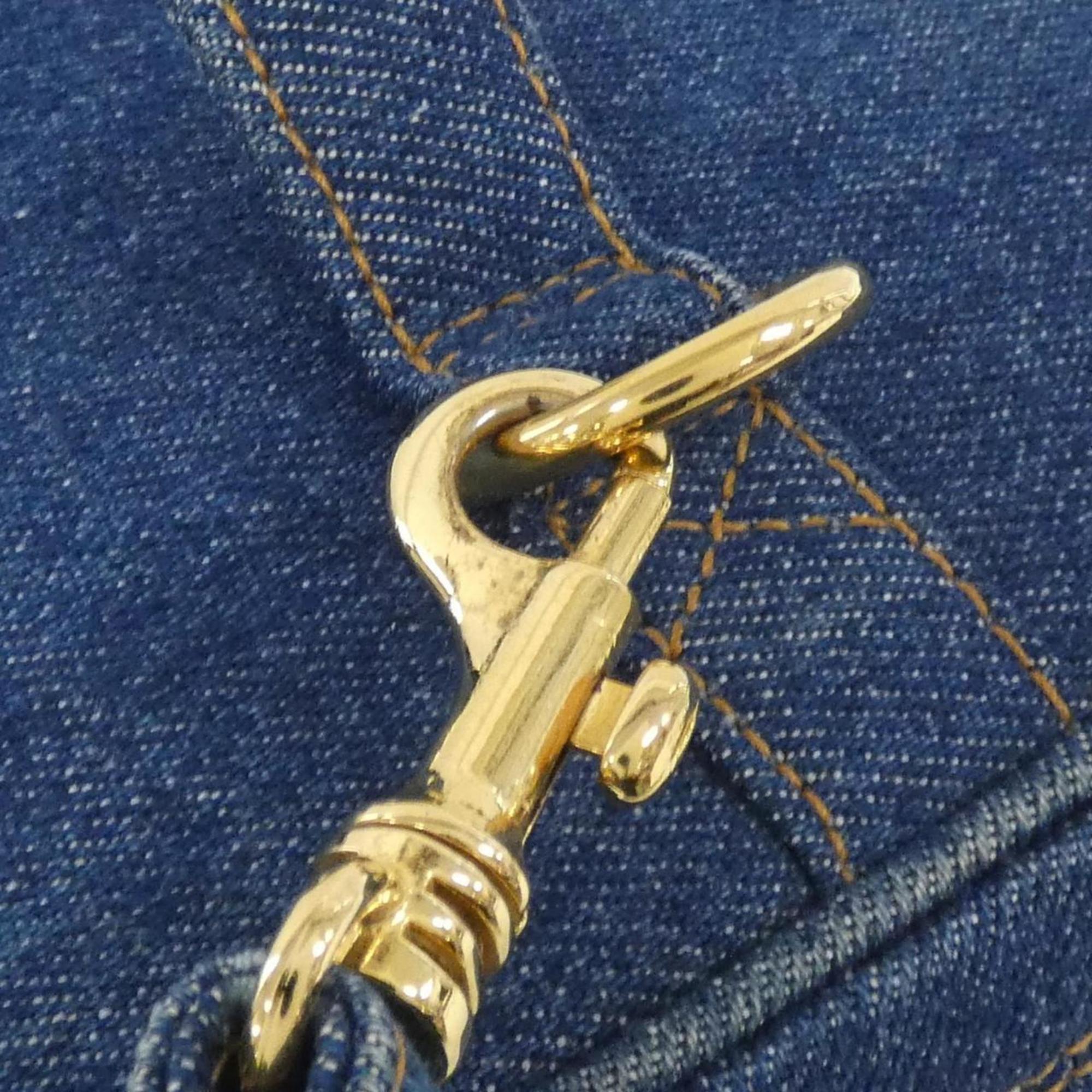 Chanel Blue Denim Handbag (Pre-Owned)