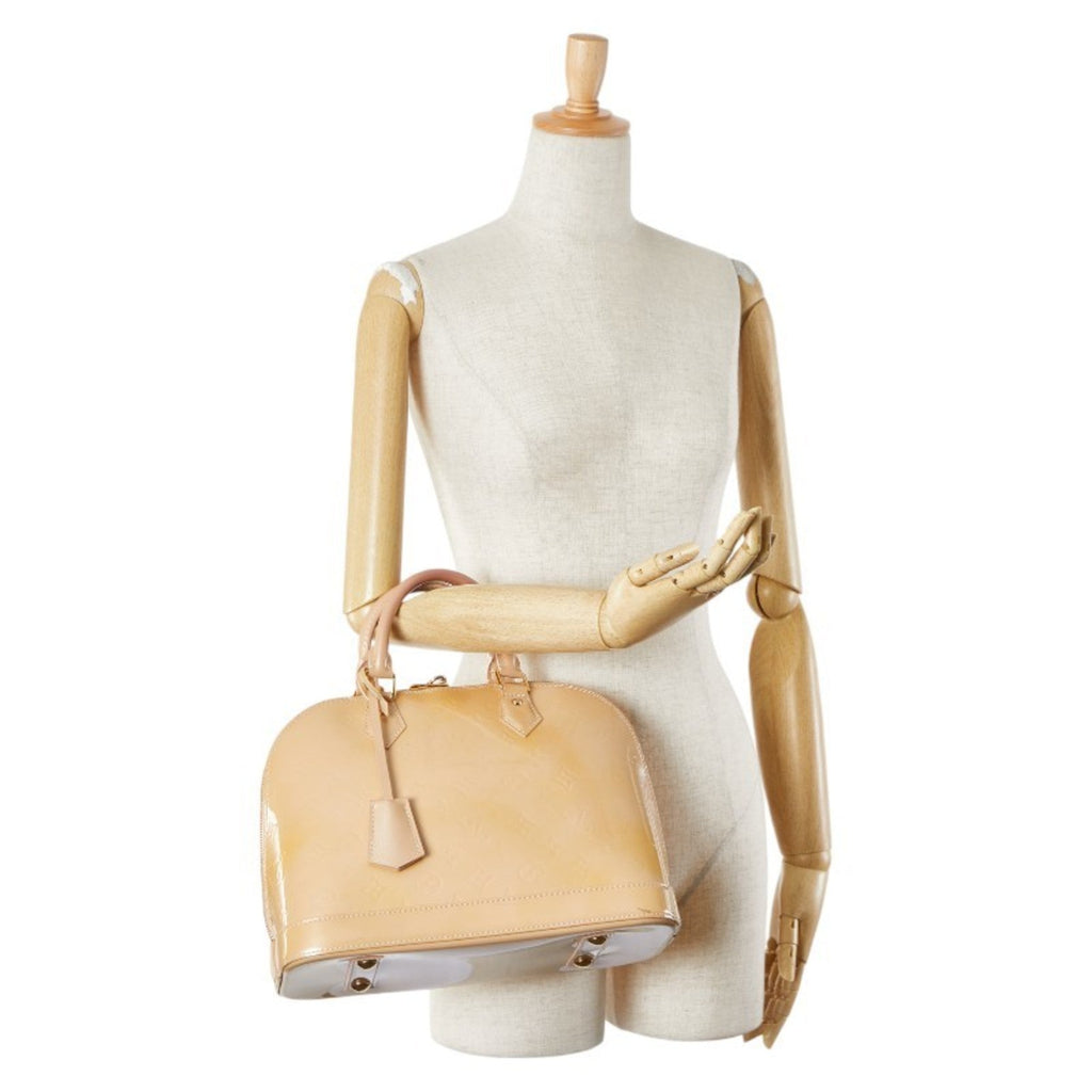 Louis Vuitton Beige Poodle Monogram Vernis Handbag (Pre-Owned)