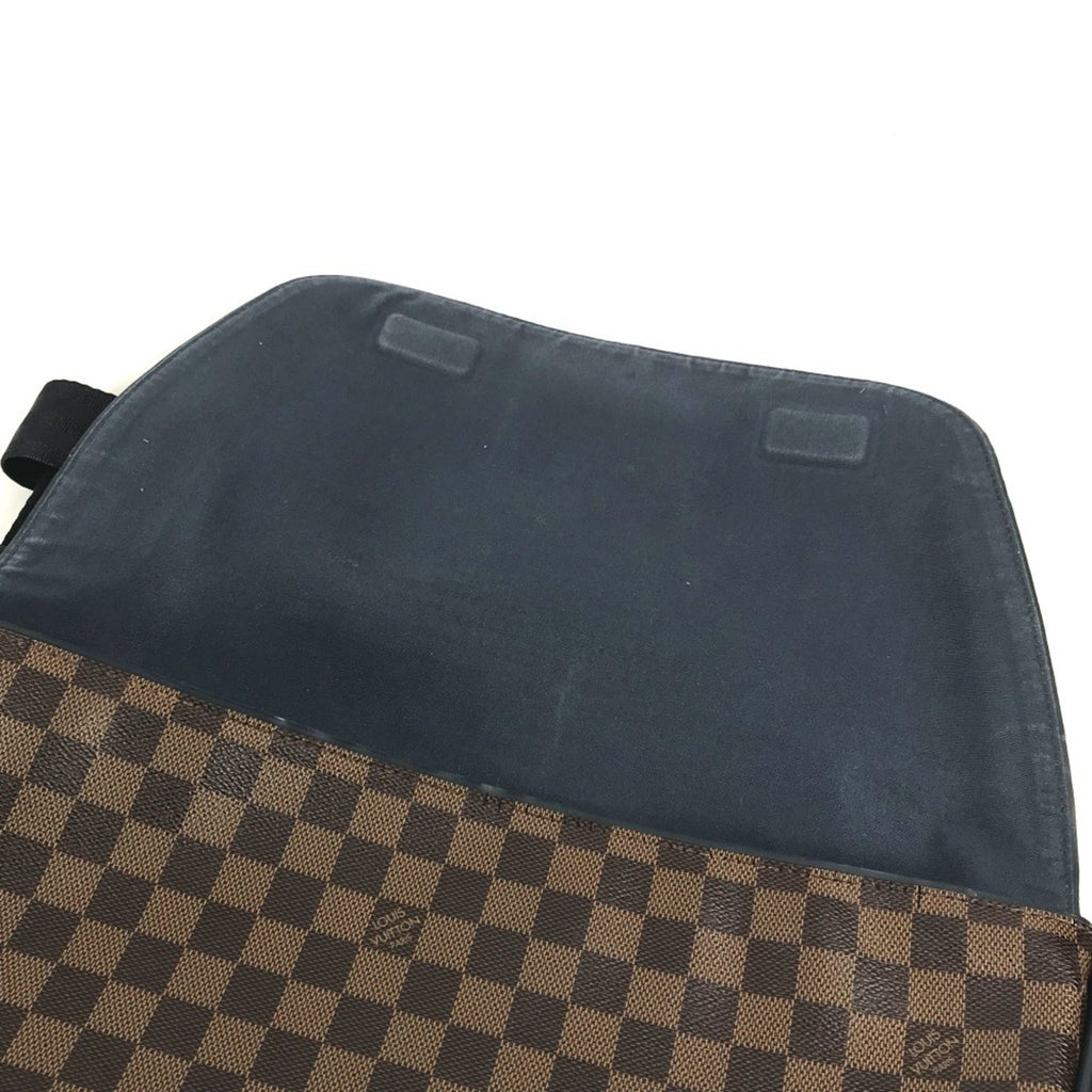 Louis Vuitton Brown Navy Damier Canvas Messenger Bag Shoulder Bag (Pre-Owned)