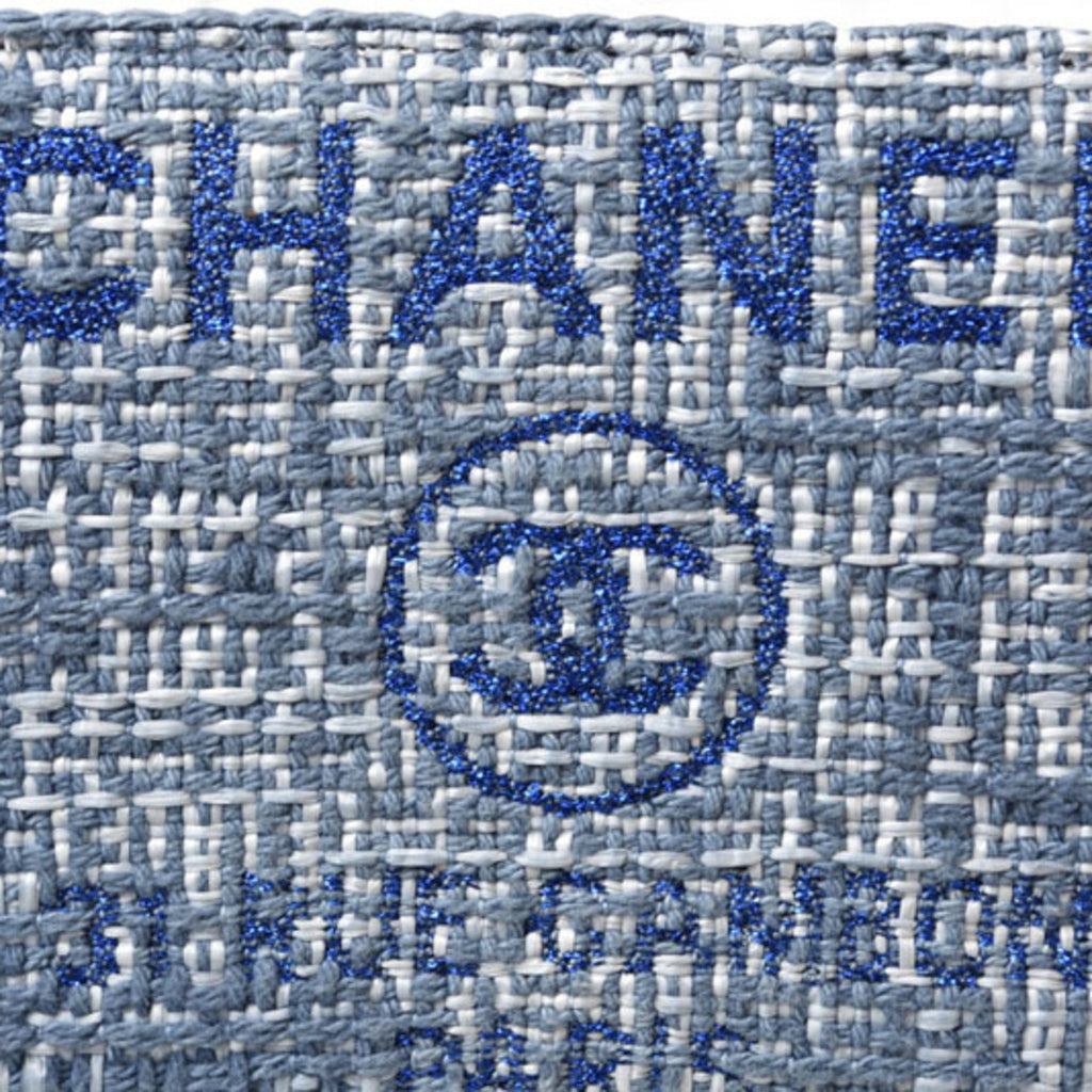 Chanel Blue Tweed Wallet (Bi-Fold) (Pre-Owned)