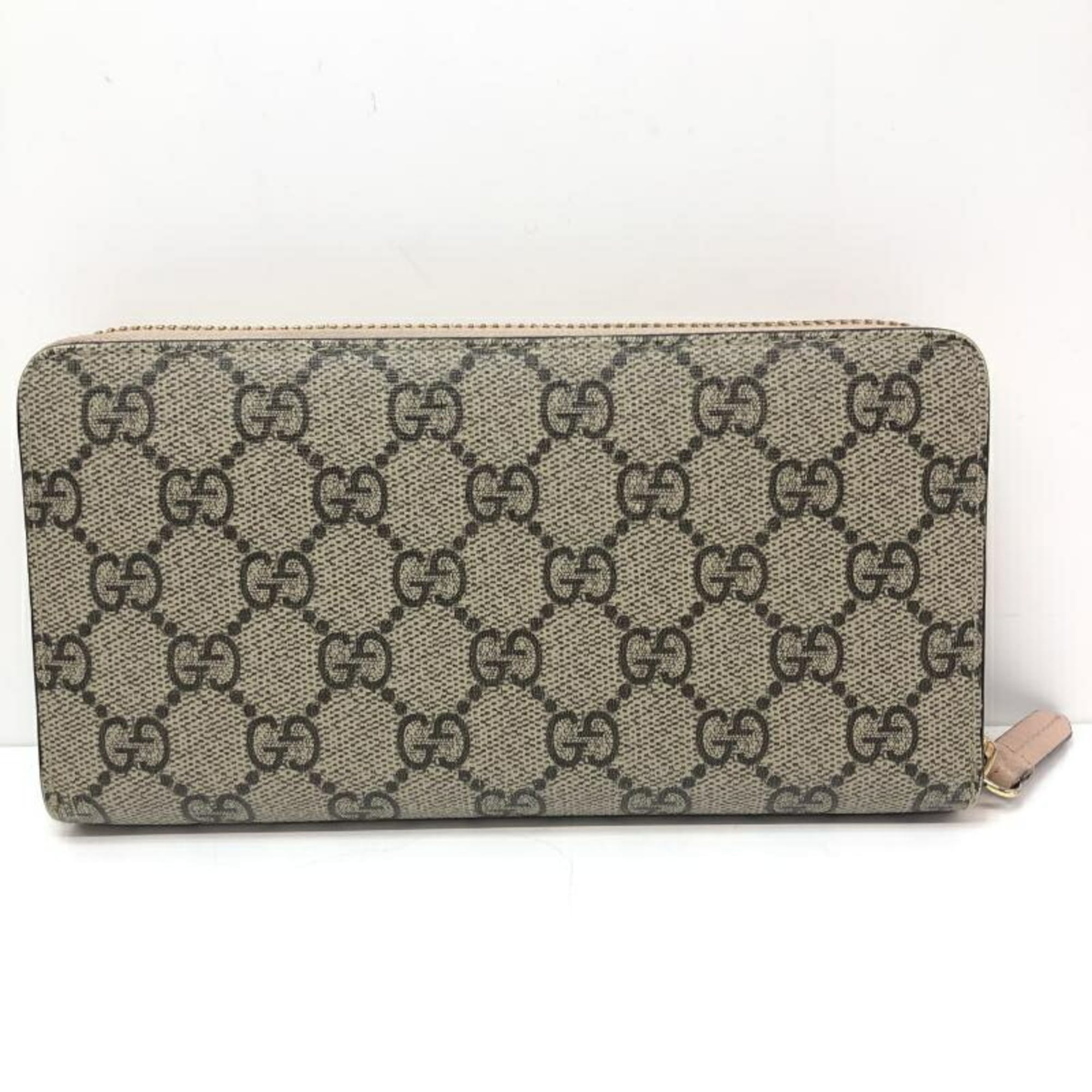 Gucci Pink Gg Canvas Long Wallet (Bi-Fold) (Pre-Owned)