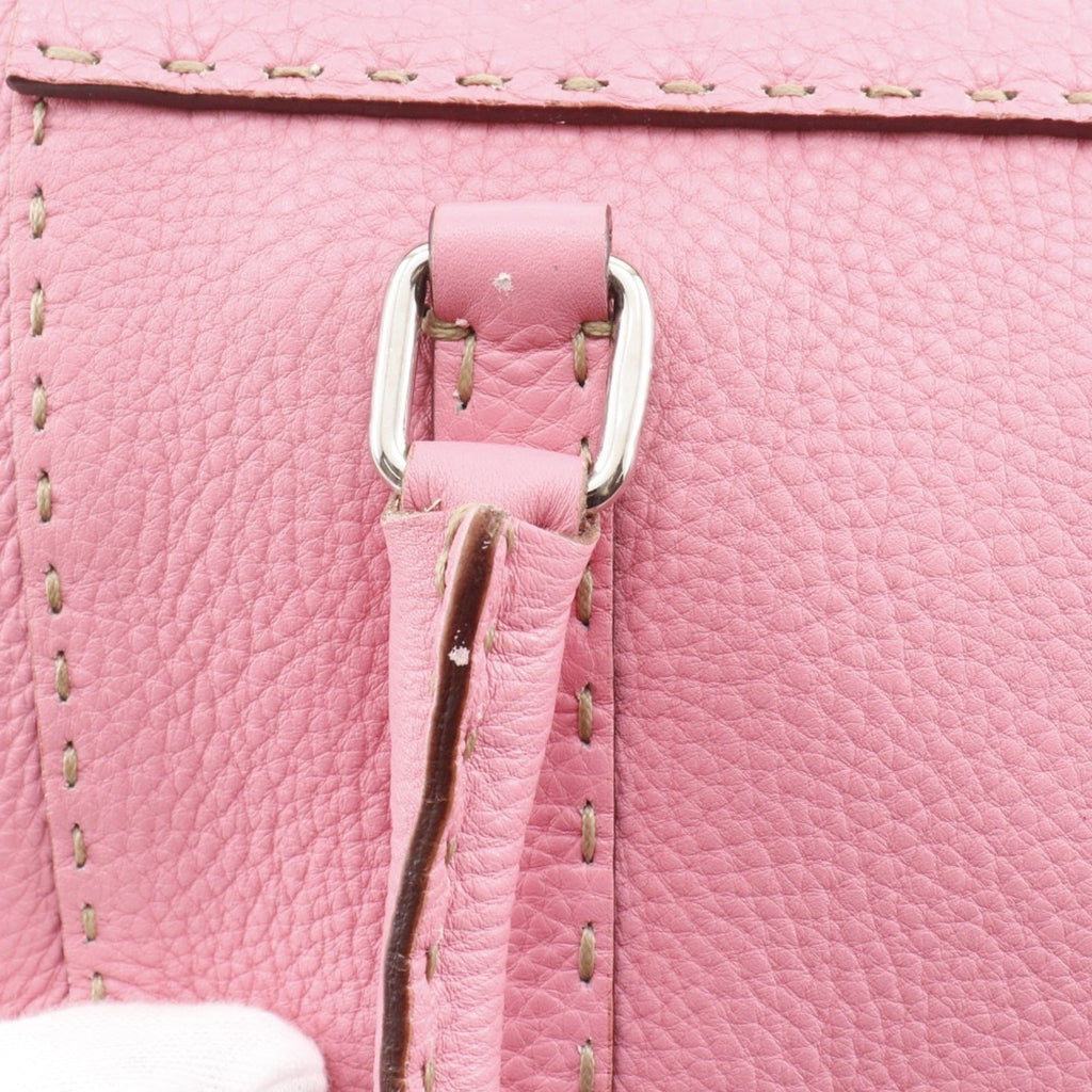 Fendi Selleria Pink Leather Handbag (Pre-Owned)